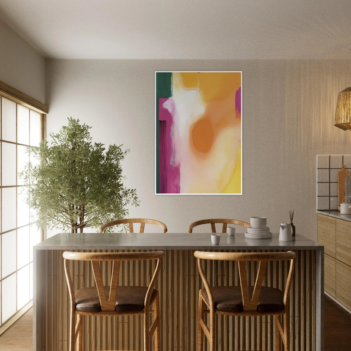 Bullseye - 1989 Framed Poster | Helen Frankenthaler Framed Prints Wall Art | Frankenthaler Helen