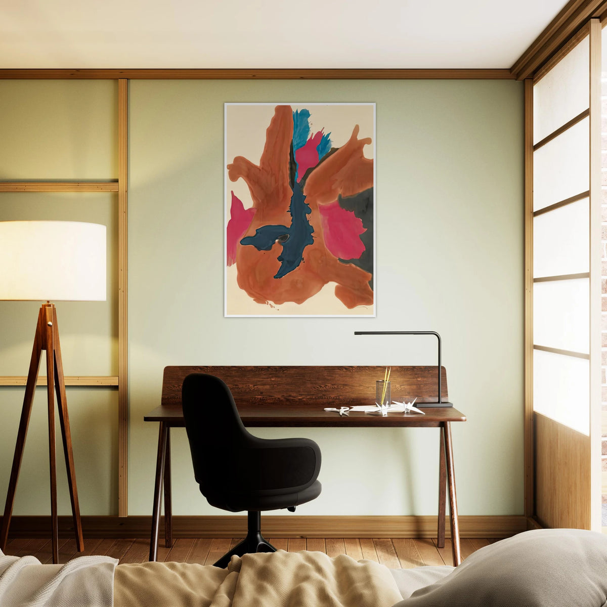Pink Lady, 1963- Framed Poster | Helen Frankenthaler Framed Prints Wall Art | Frankenthaler Helen