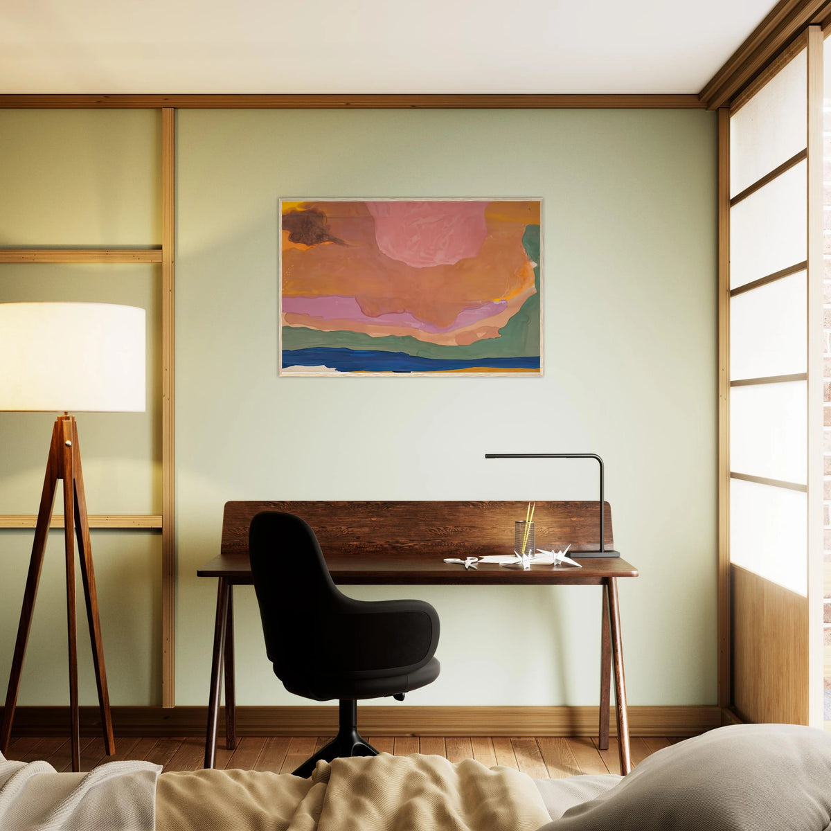 Flood, 1967- Framed Poster | Helen Frankenthaler Framed Prints Wall Art | Frankenthaler Helen