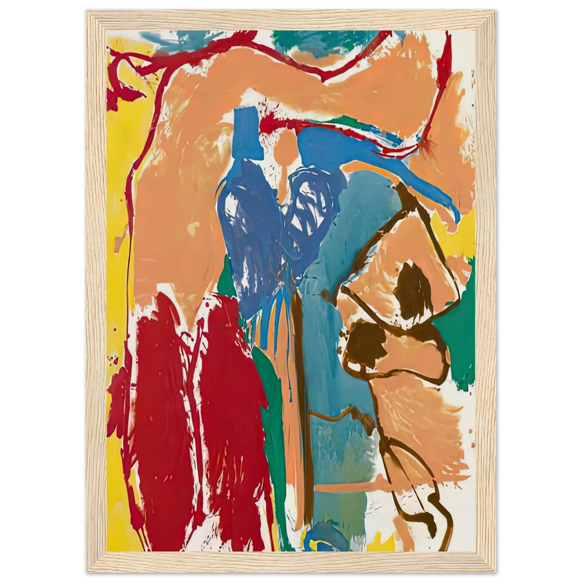 Mediterranean Thoughts, 1960- Framed Poster | Helen Frankenthaler Framed Prints Wall Art | Frankenthaler Helen