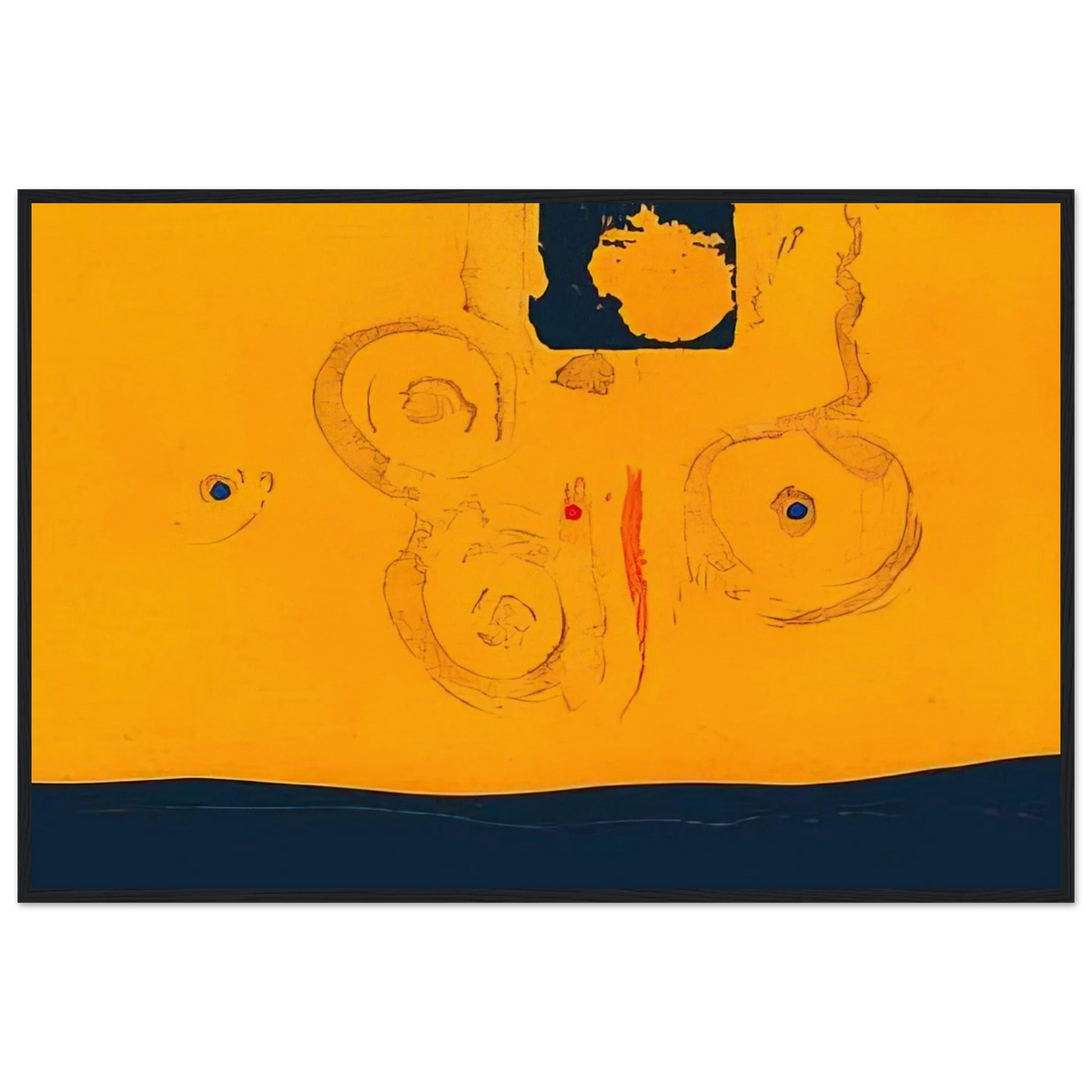 Plaza Real - 1988 Framed Poster | Helen Frankenthaler Framed Prints Wall Art | Frankenthaler Helen