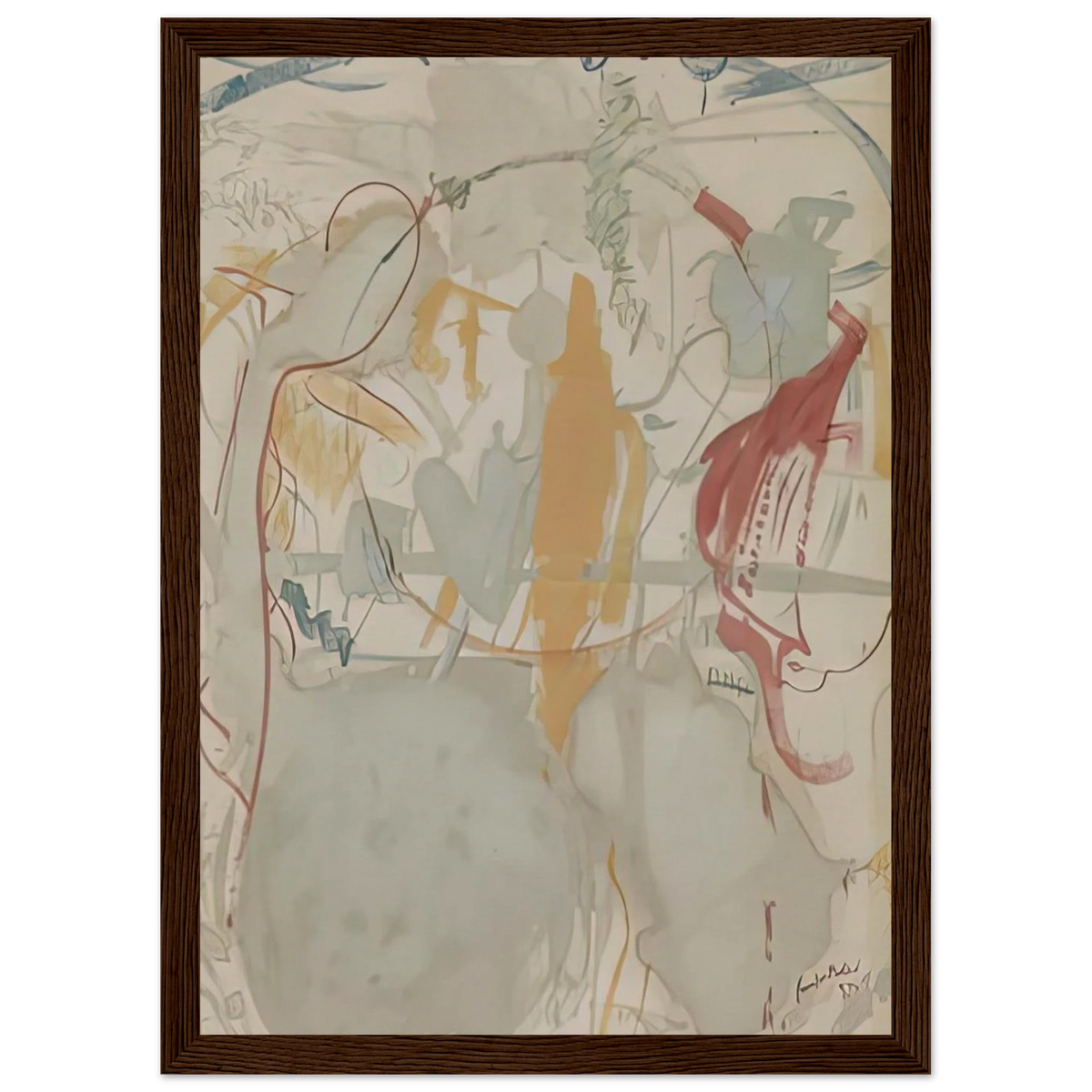 Seven Types of Ambiguity, 1957- Framed Poster | Helen Frankenthaler Framed Prints Wall Art | Frankenthaler Helen