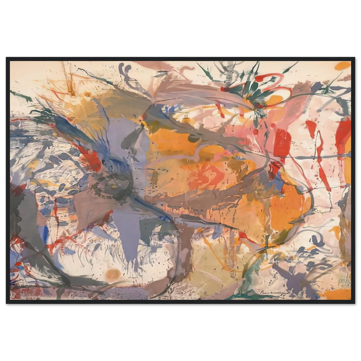 Before the Caves, 1958- Framed Poster | Helen Frankenthaler Framed Prints Wall Art | Frankenthaler Helen
