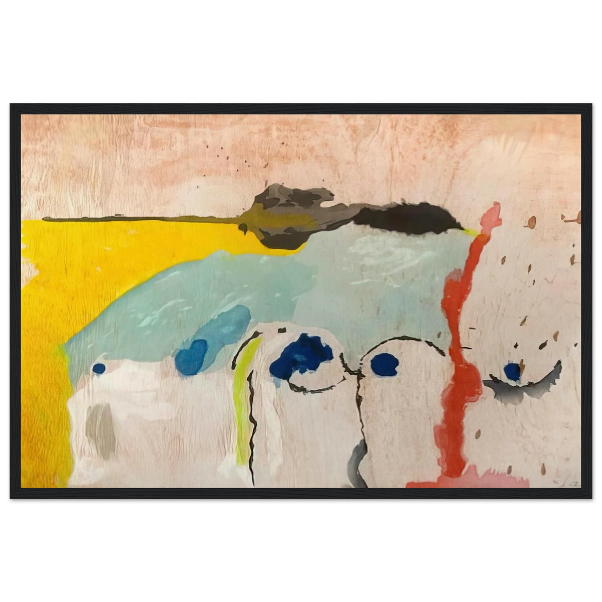 Tales of Genji I - 1998 Framed Poster | Helen Frankenthaler Framed Prints Wall Art | Frankenthaler Helen