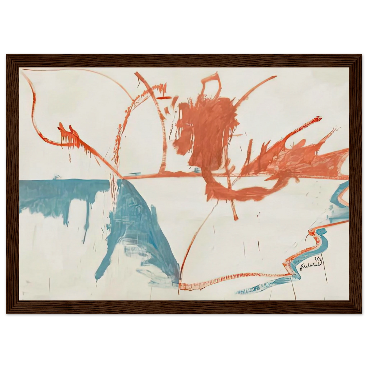 French Horizon, 1958- Framed Poster | Helen Frankenthaler Framed Prints Wall Art | Frankenthaler Helen