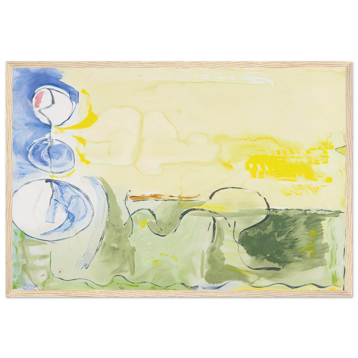 Flotilla - 2006 Framed Poster | Helen Frankenthaler Framed Prints Wall Art | Frankenthaler Helen