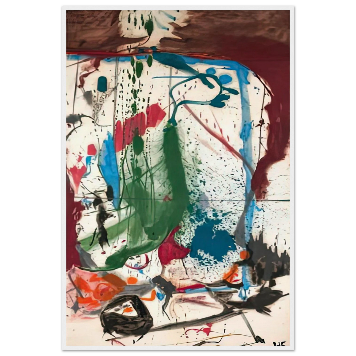 Las Mayas, 1958- Framed Poster | Helen Frankenthaler Framed Prints Wall Art | Frankenthaler Helen