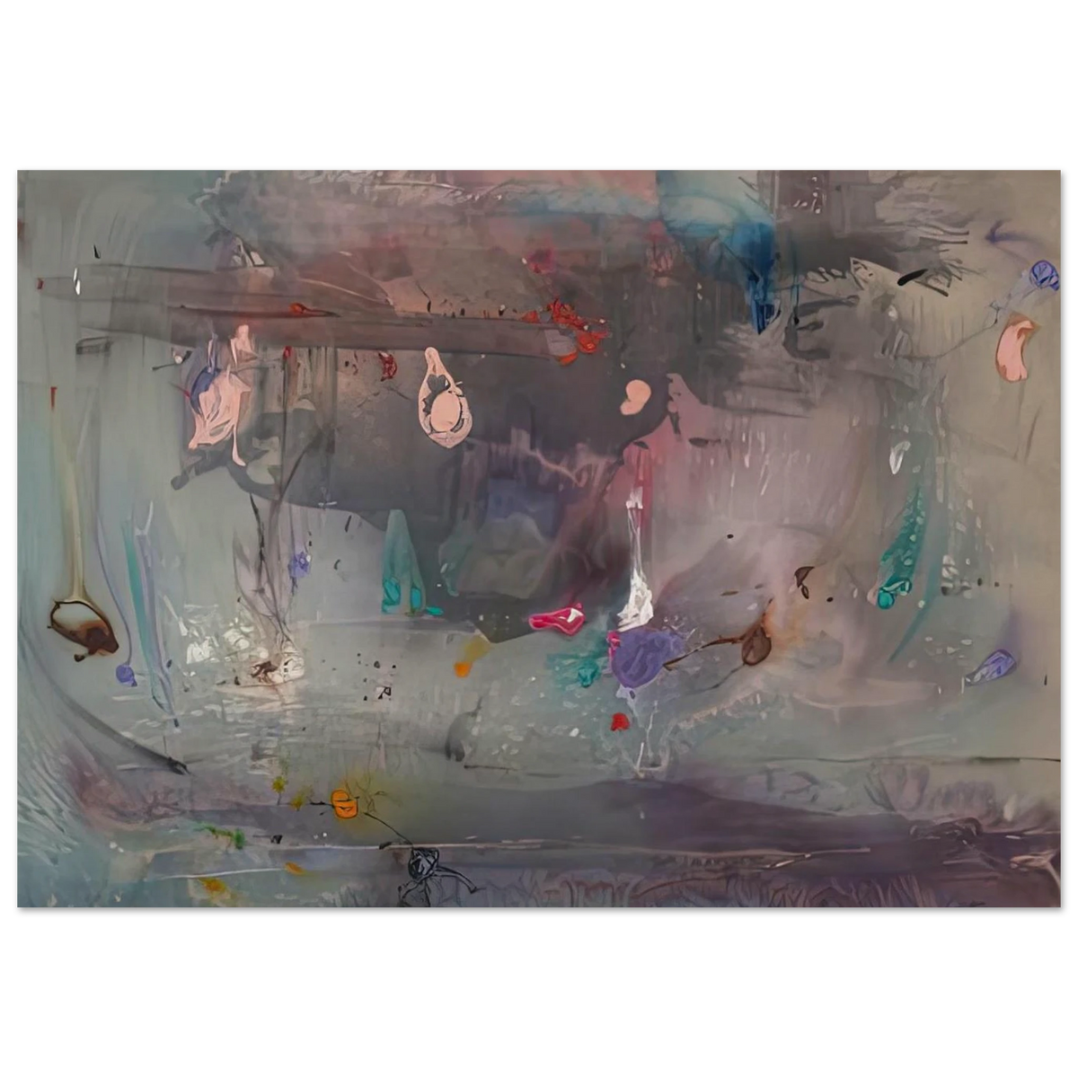 Grey Fireworks, 1982- Poster | Helen Frankenthaler Poster | Frankenthaler Helen
