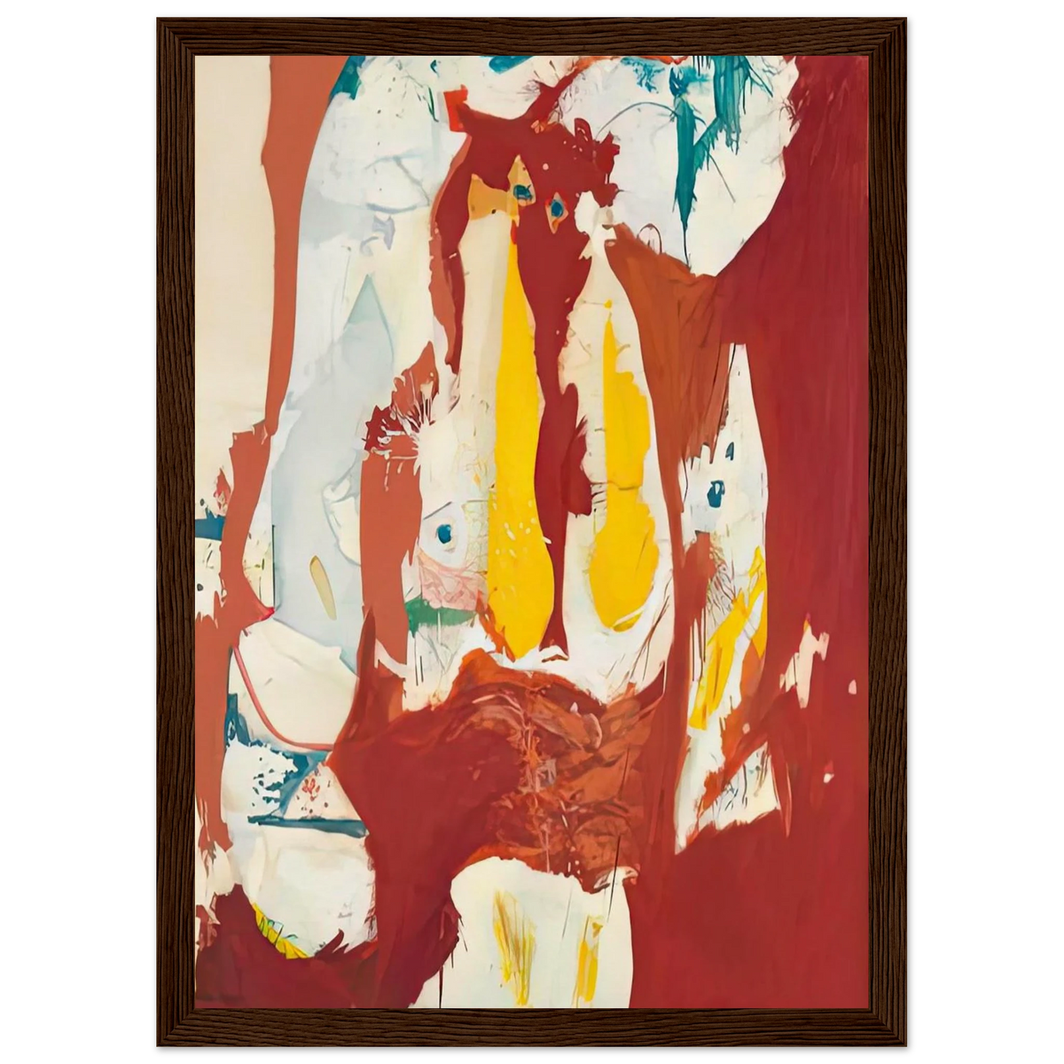 The Red Sea, 1959- Framed Poster | Helen Frankenthaler Framed Prints Wall Art | Frankenthaler Helen
