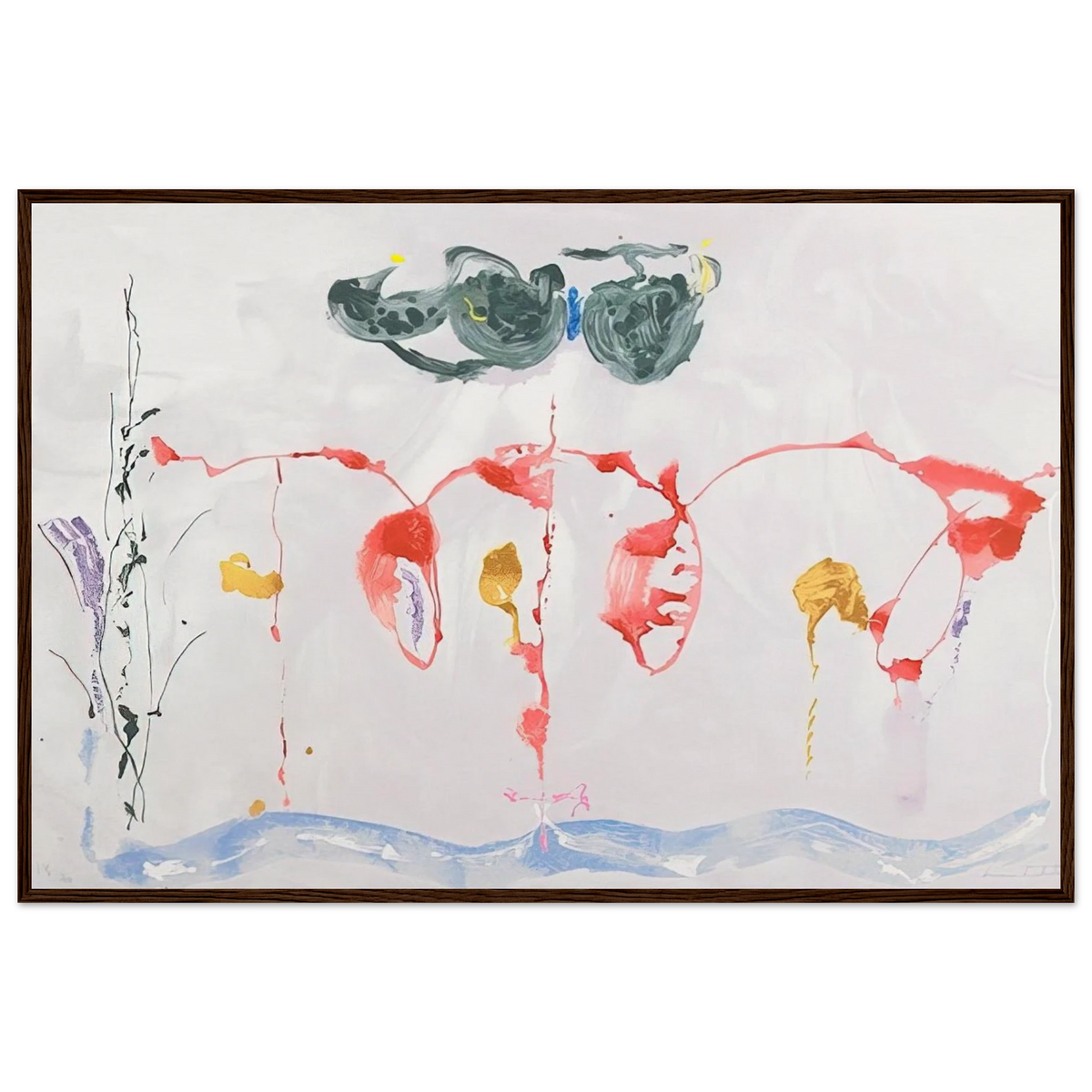 Aerie - 2009 Framed Poster | Helen Frankenthaler Framed Prints Wall Art | Frankenthaler Helen