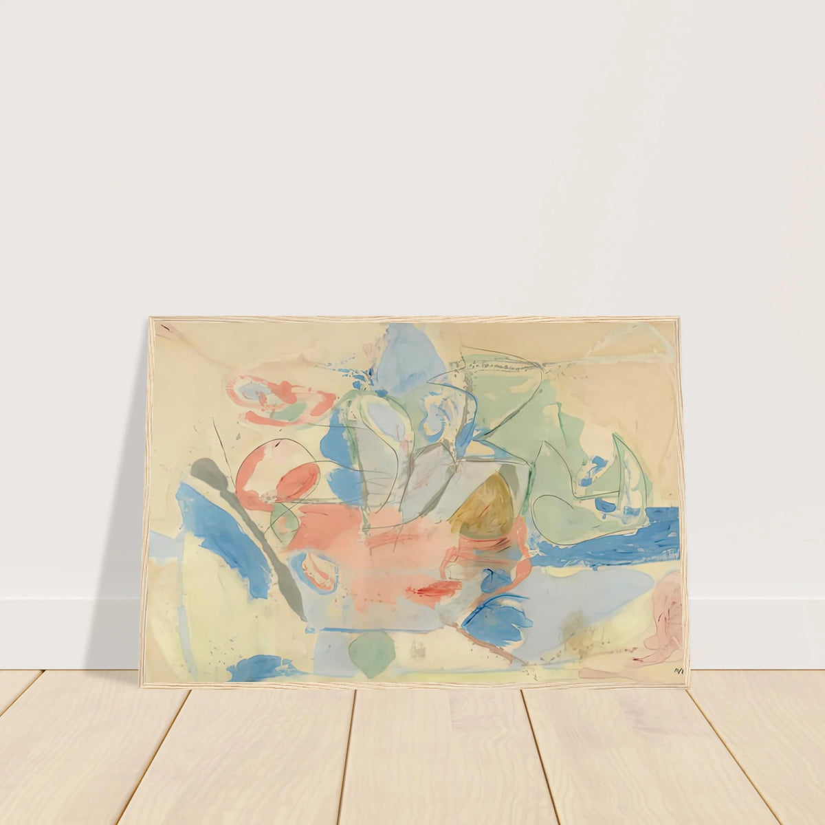 Mountains and Sea, 1952- Framed Poster | Helen Frankenthaler Framed Prints Wall Art | Frankenthaler Helen
