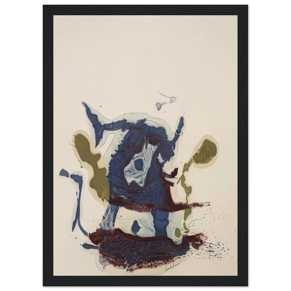Vessel, 1961- Framed Poster | Helen Frankenthaler Framed Prints Wall Art | Frankenthaler Helen