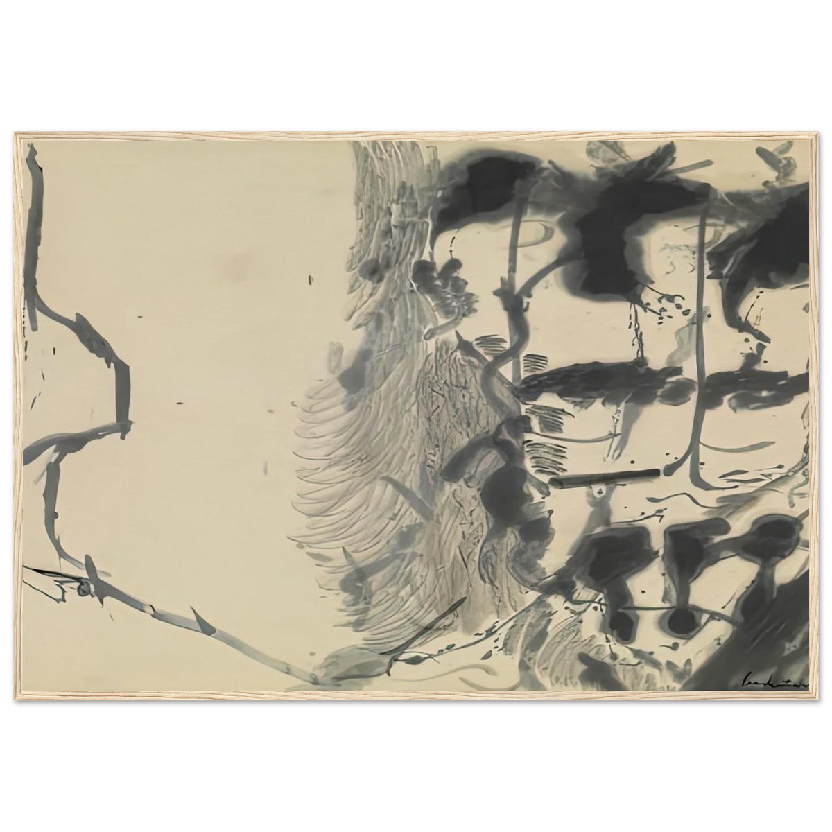 New York Bamboo, 1957- Framed Poster | Helen Frankenthaler Framed Prints Wall Art | Frankenthaler Helen