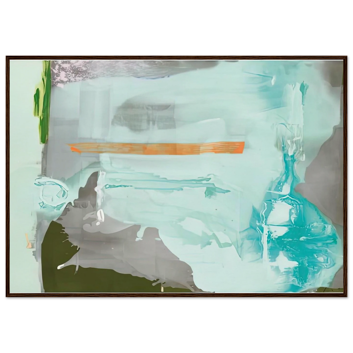 Poseidon, 1990- Framed Poster | Helen Frankenthaler Framed Prints Wall Art | Frankenthaler Helen