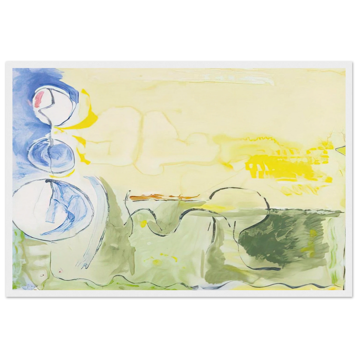 Flotilla - 2006 Framed Poster | Helen Frankenthaler Framed Prints Wall Art | Frankenthaler Helen