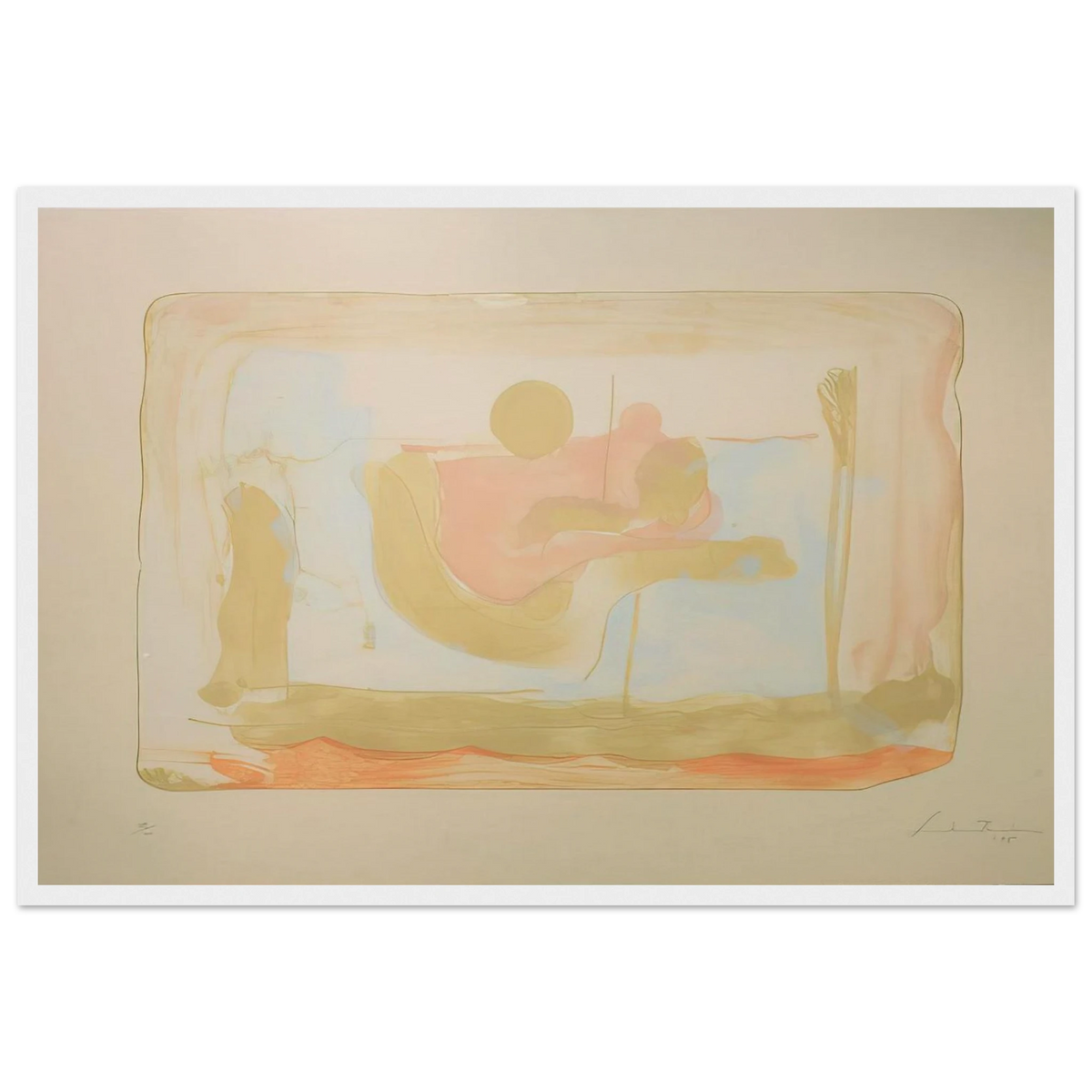 Reflections I - 1995 Framed Poster | Helen Frankenthaler Framed Prints Wall Art | Frankenthaler Helen