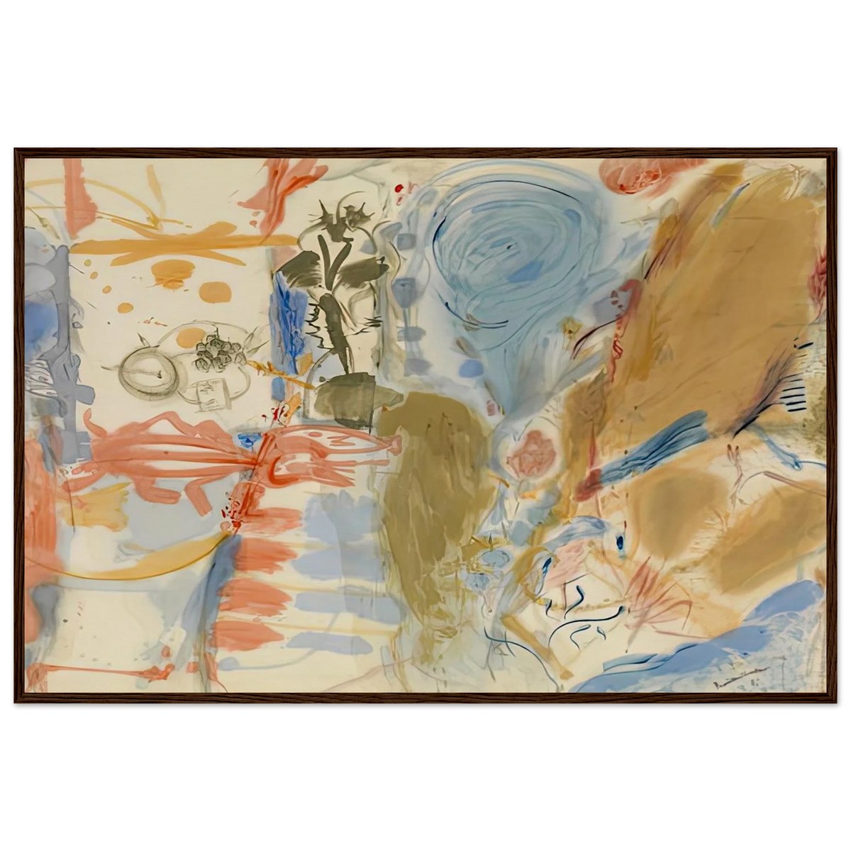 Western Dream, 1957- Framed Poster | Helen Frankenthaler Framed Prints Wall Art | Frankenthaler Helen