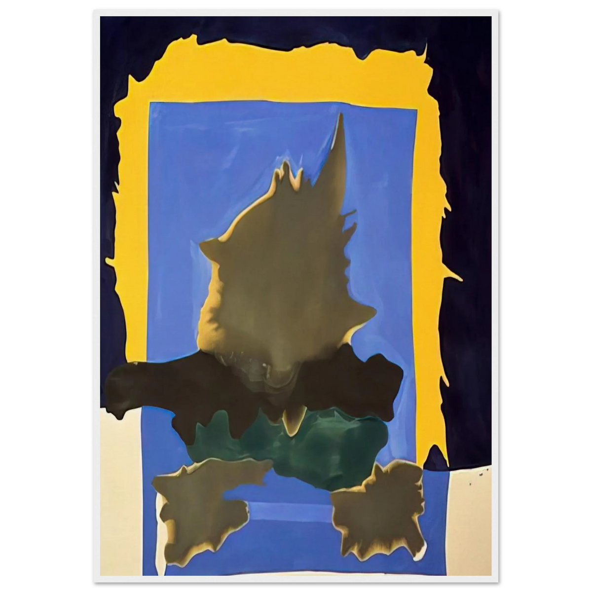 Interior Landscape - 1964 Framed Poster | Helen Frankenthaler Framed Prints Wall Art | Frankenthaler Helen