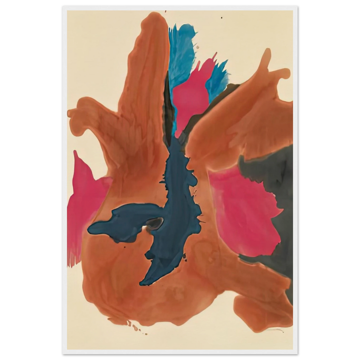 Pink Lady, 1963- Framed Poster | Helen Frankenthaler Framed Prints Wall Art | Frankenthaler Helen