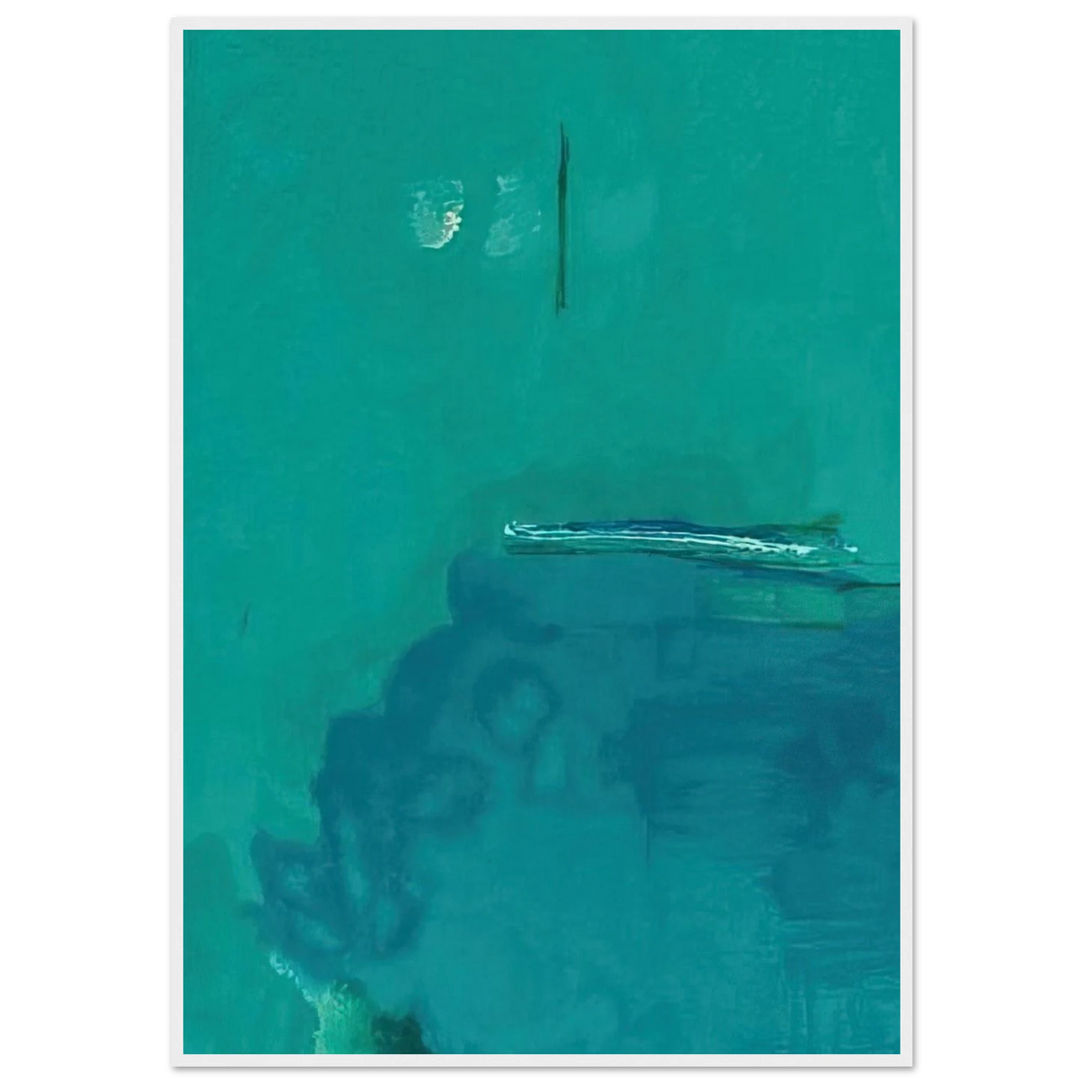 Contentment Island - 2004 Framed Poster | Helen Frankenthaler Framed Prints Wall Art | Frankenthaler Helen