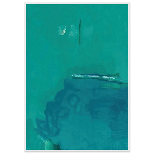Contentment Island - 2004 Framed Poster | Helen Frankenthaler Framed Prints Wall Art | Frankenthaler Helen
