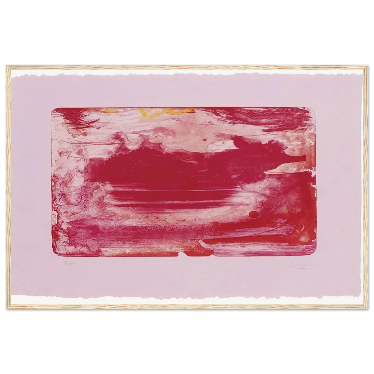 The Red Sea - 1982 Framed Poster | Helen Frankenthaler Framed Prints Wall Art | Frankenthaler Helen