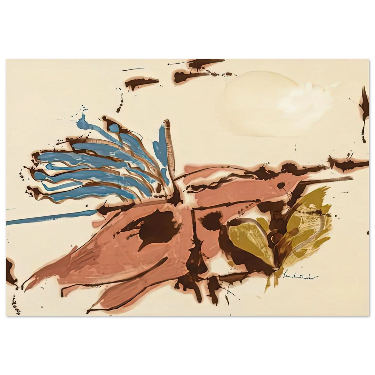 Pink Bird Figure I, 1961- Poster | Helen Frankenthaler Poster | Frankenthaler Helen
