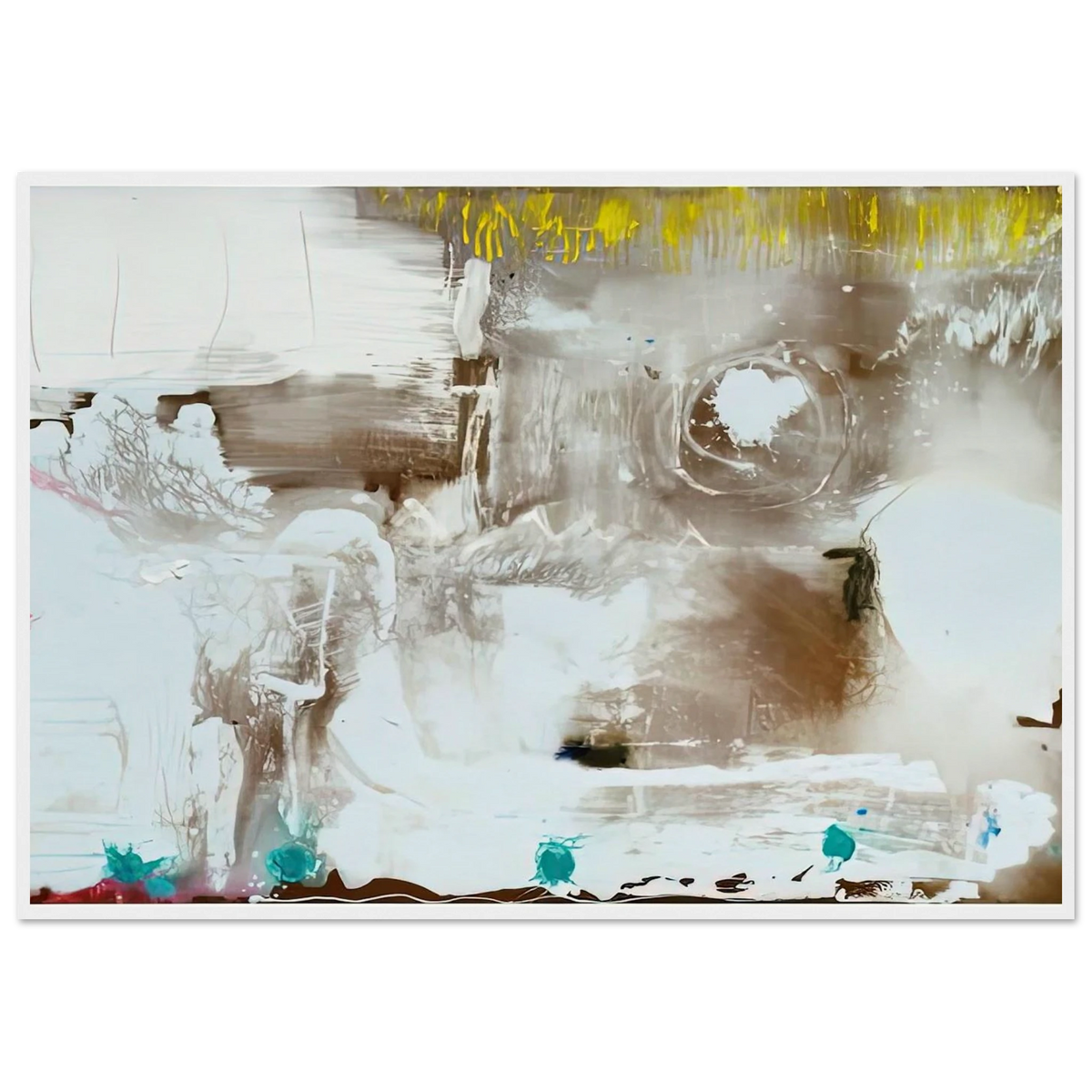 Arctic Thaw, 1990- Framed Poster | Helen Frankenthaler Framed Prints Wall Art | Frankenthaler Helen