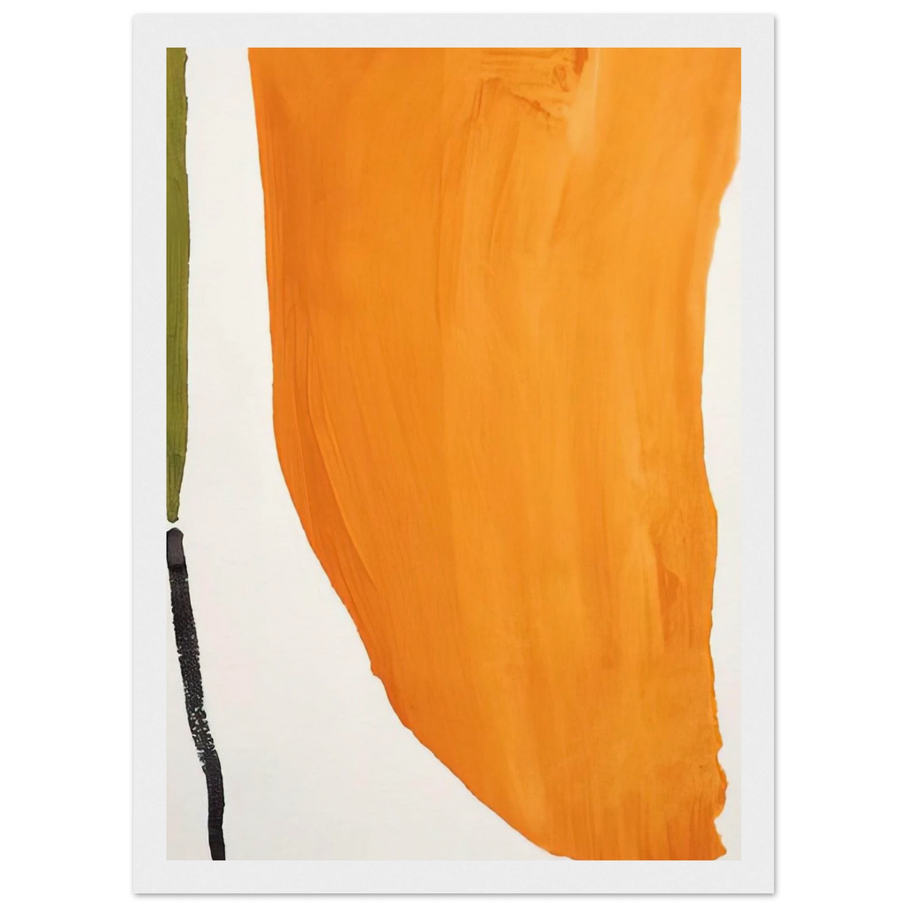 Orange Downpour - 1970 Framed Poster | Helen Frankenthaler Framed Prints Wall Art | Frankenthaler Helen