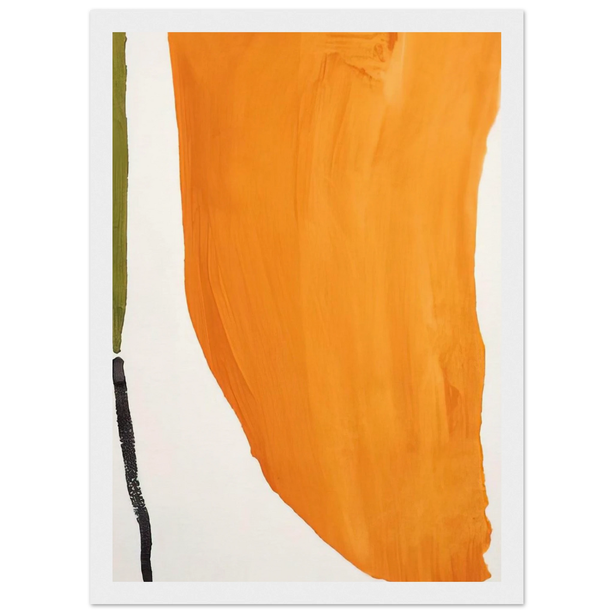 Orange Downpour - 1970 Framed Poster | Helen Frankenthaler Framed Prints Wall Art | Frankenthaler Helen