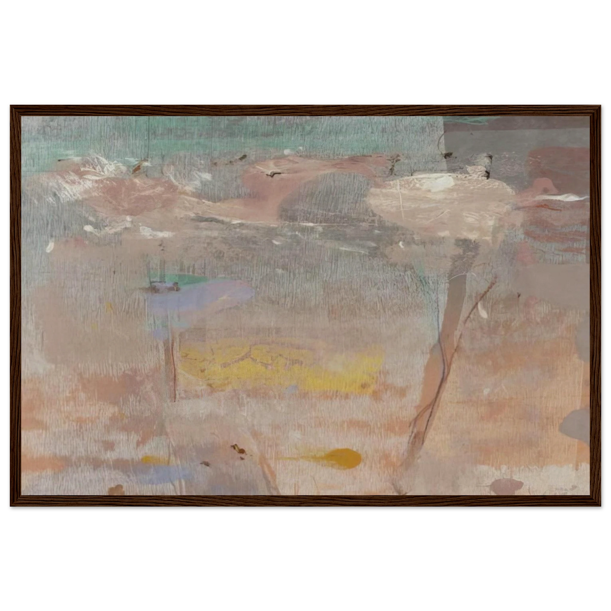 Monotype I - 1981 Framed Poster | Helen Frankenthaler Framed Prints Wall Art | Frankenthaler Helen