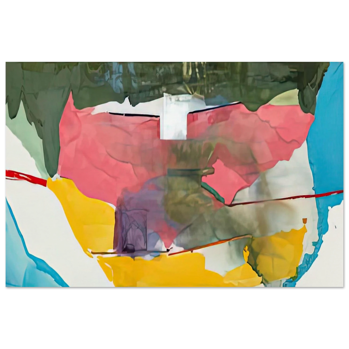 Off White Square, 1973- Poster | Helen Frankenthaler Poster | Frankenthaler Helen