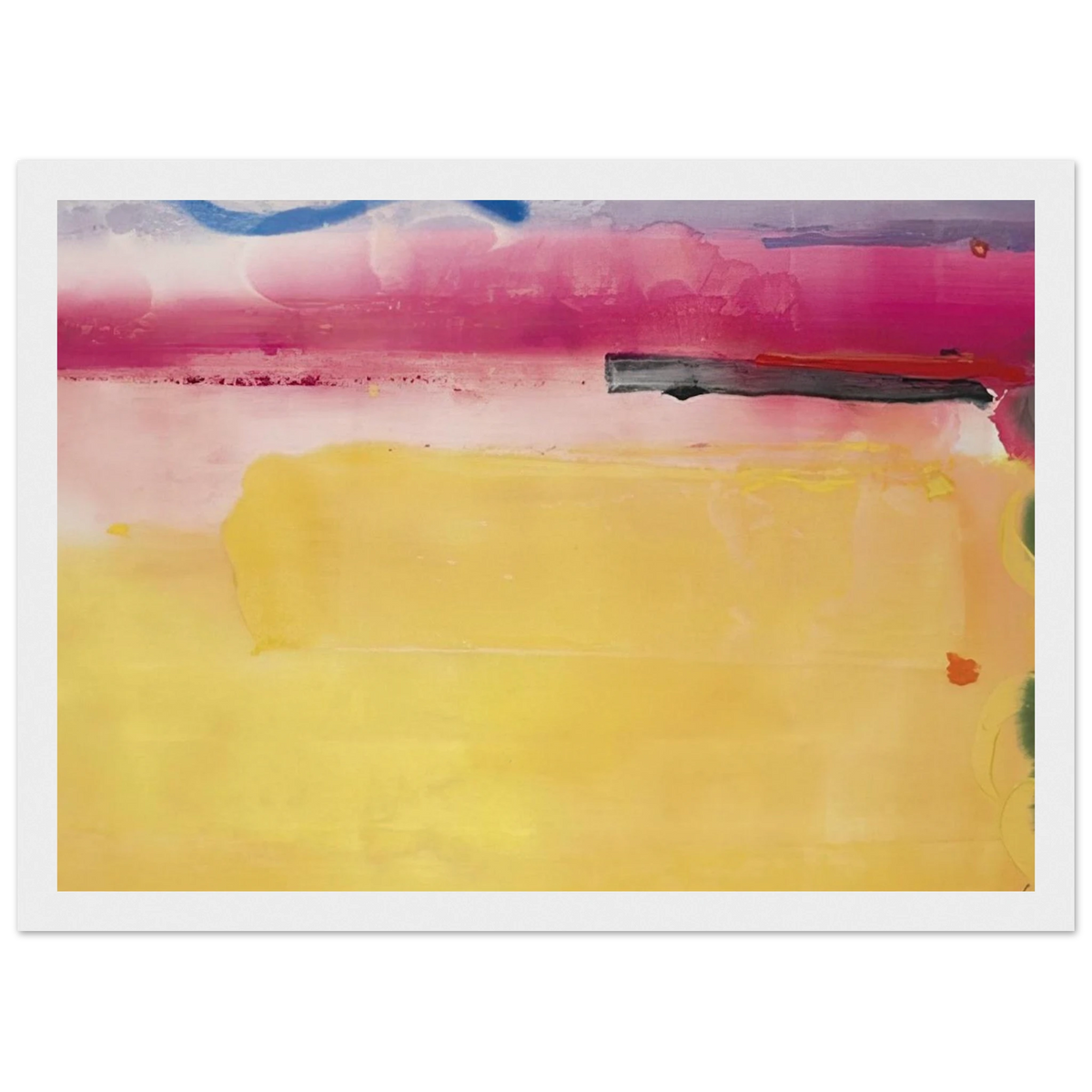 Black-Eyed Susan - 1988 Framed Poster | Helen Frankenthaler Framed Prints Wall Art | Frankenthaler Helen