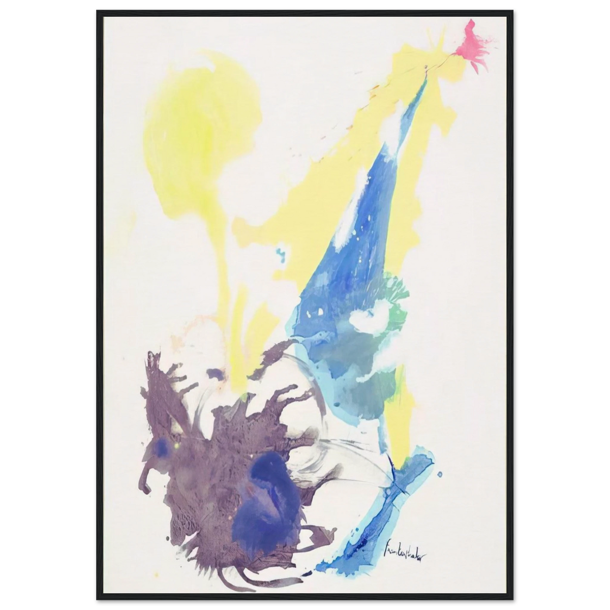 Moving Day - 1961 Framed Poster | Helen Frankenthaler Framed Prints Wall Art | Frankenthaler Helen