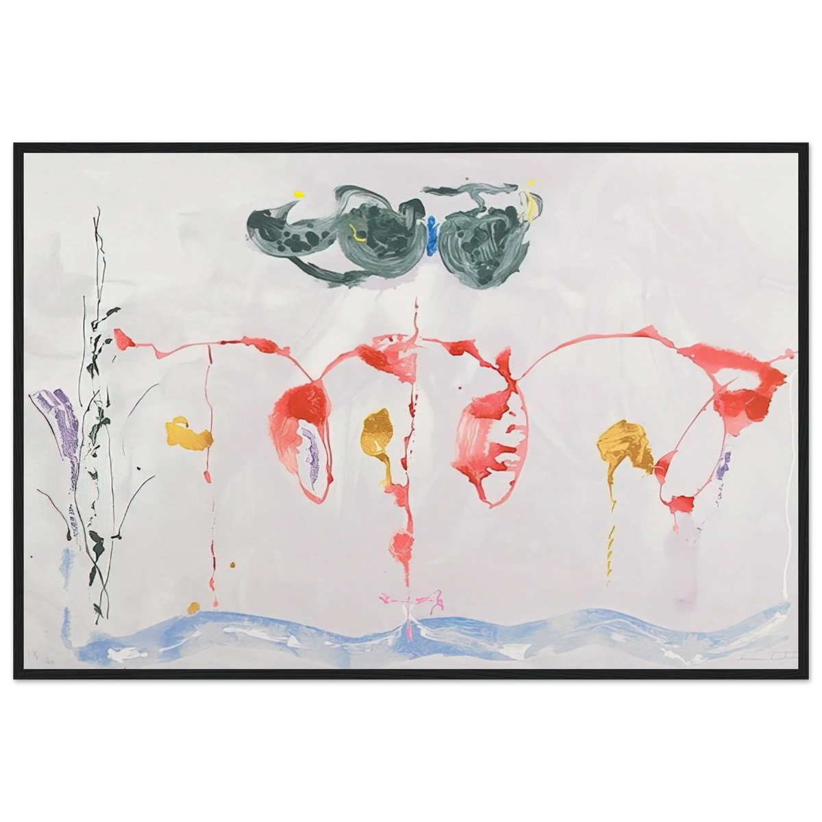 Aerie - 2009 Framed Poster | Helen Frankenthaler Framed Prints Wall Art | Frankenthaler Helen