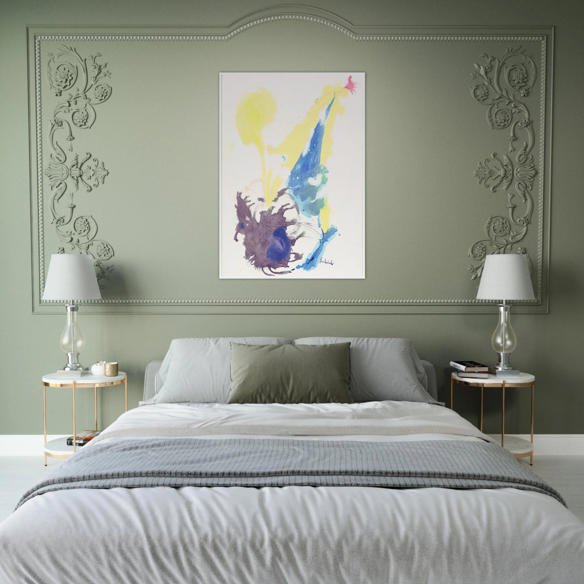 Moving Day - 1961 Framed Poster | Helen Frankenthaler Framed Prints Wall Art | Frankenthaler Helen