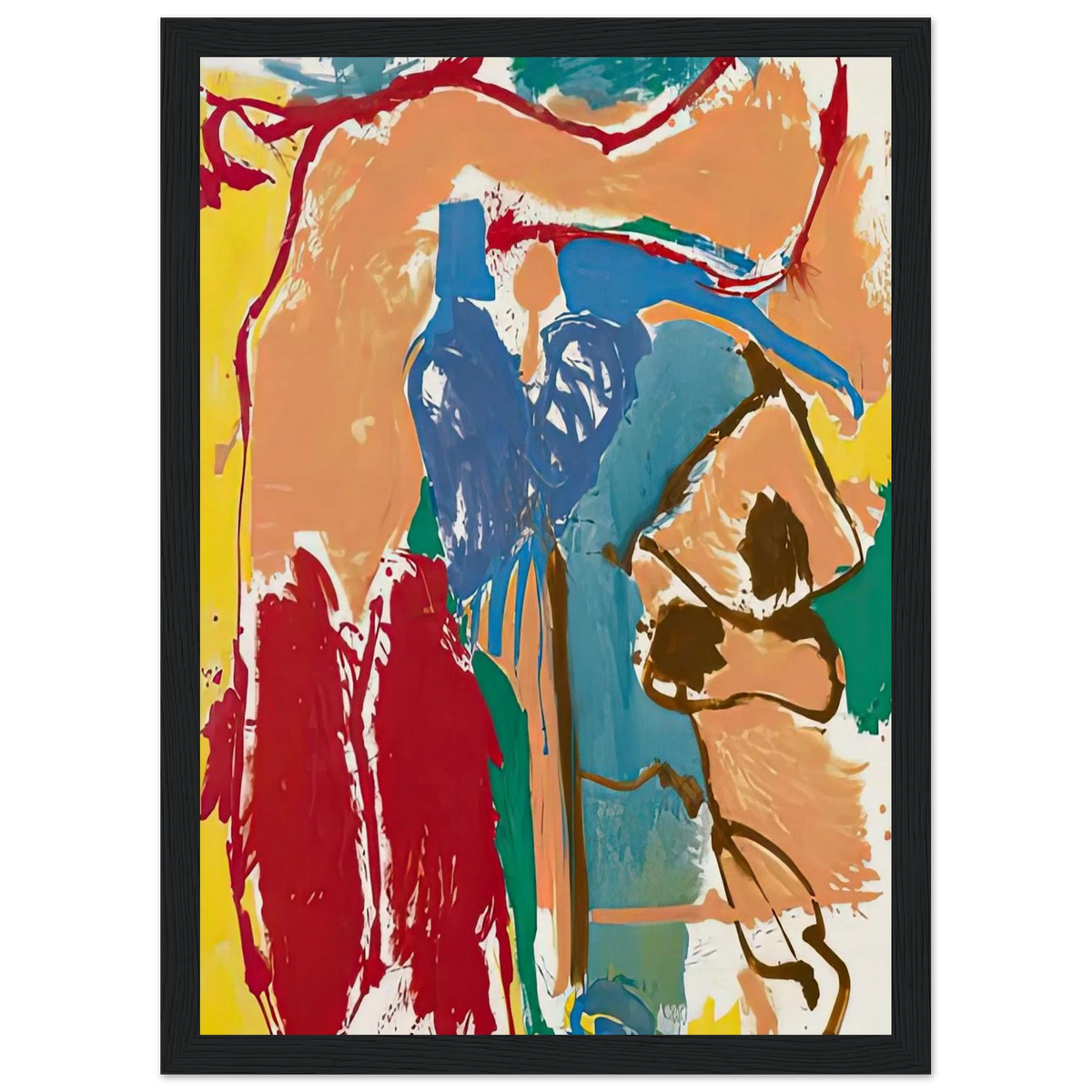 Mediterranean Thoughts, 1960- Framed Poster | Helen Frankenthaler Framed Prints Wall Art | Frankenthaler Helen