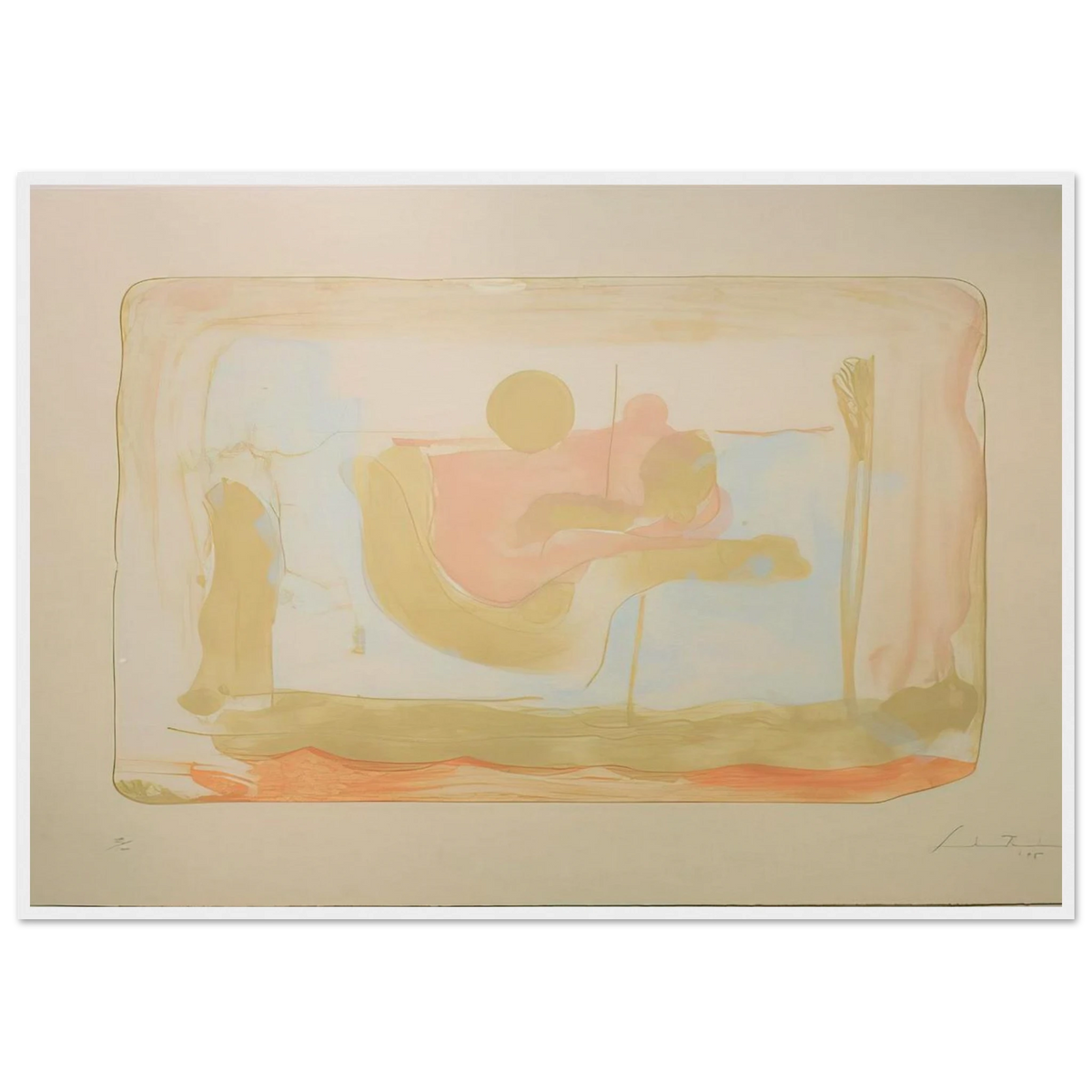 Reflections I - 1995 Framed Poster | Helen Frankenthaler Framed Prints Wall Art | Frankenthaler Helen
