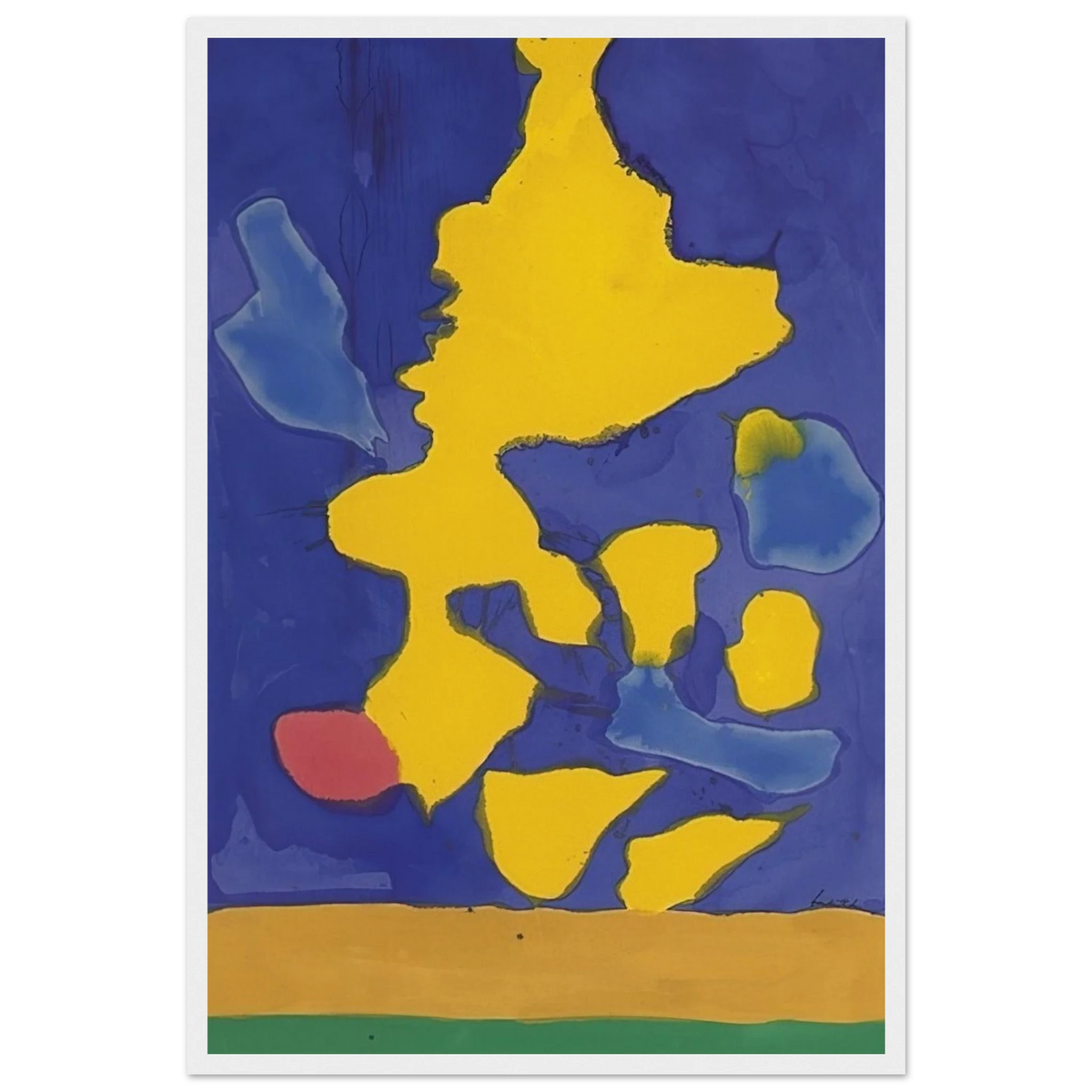 Saturn Revisited - 1964 Framed Poster | Helen Frankenthaler Framed Prints Wall Art | Frankenthaler Helen