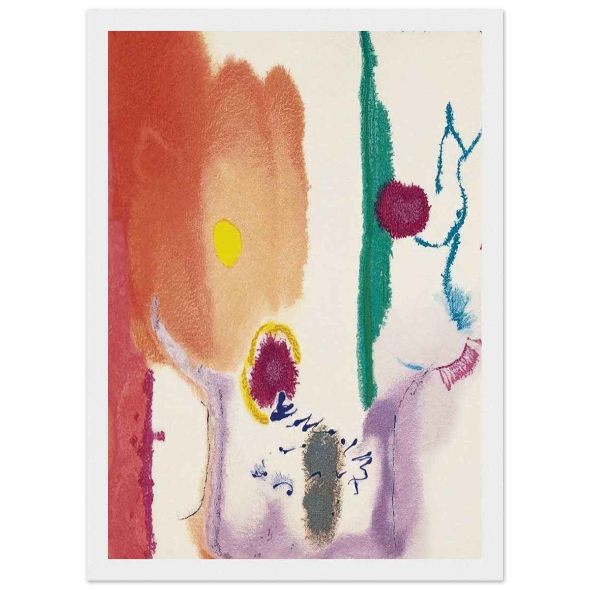Beginnings - 2002 Framed Poster | Helen Frankenthaler Framed Prints Wall Art | Frankenthaler Helen