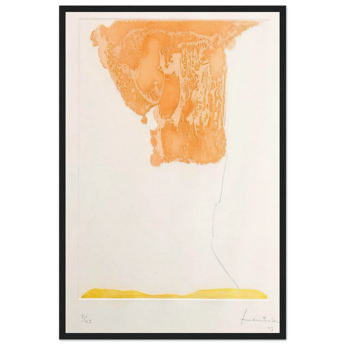 Pranzo Italiano - 1973 Framed Poster | Helen Frankenthaler Framed Prints Wall Art | Frankenthaler Helen