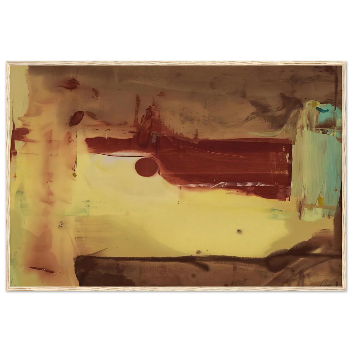 Desert Pass - 1976 Framed Poster | Helen Frankenthaler Framed Prints Wall Art | Frankenthaler Helen