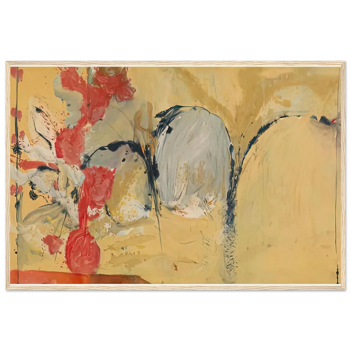 Large Abstract Still Life, 1951- Framed Poster | Helen Frankenthaler Framed Prints Wall Art | Frankenthaler Helen