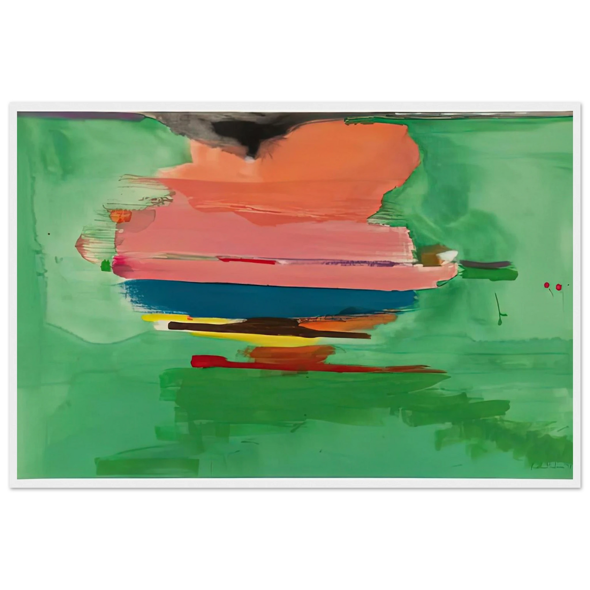 Untitled, 1973- Framed Poster | Helen Frankenthaler Framed Prints Wall Art | Frankenthaler Helen