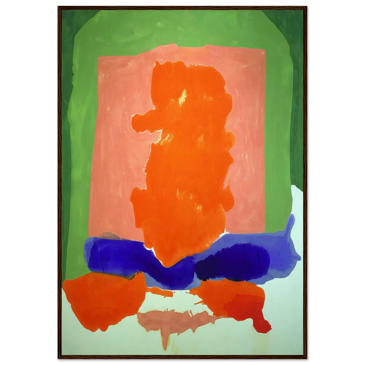 Small s Paradise - 1964 Framed Poster | Helen Frankenthaler Framed Prints Wall Art | Frankenthaler Helen