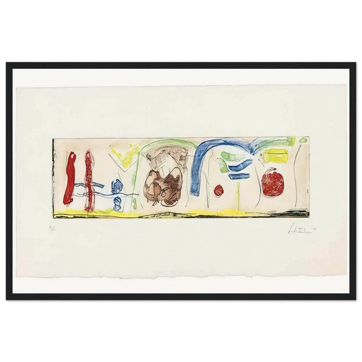 Bridges - 1996 Framed Poster | Helen Frankenthaler Framed Prints Wall Art | Frankenthaler Helen