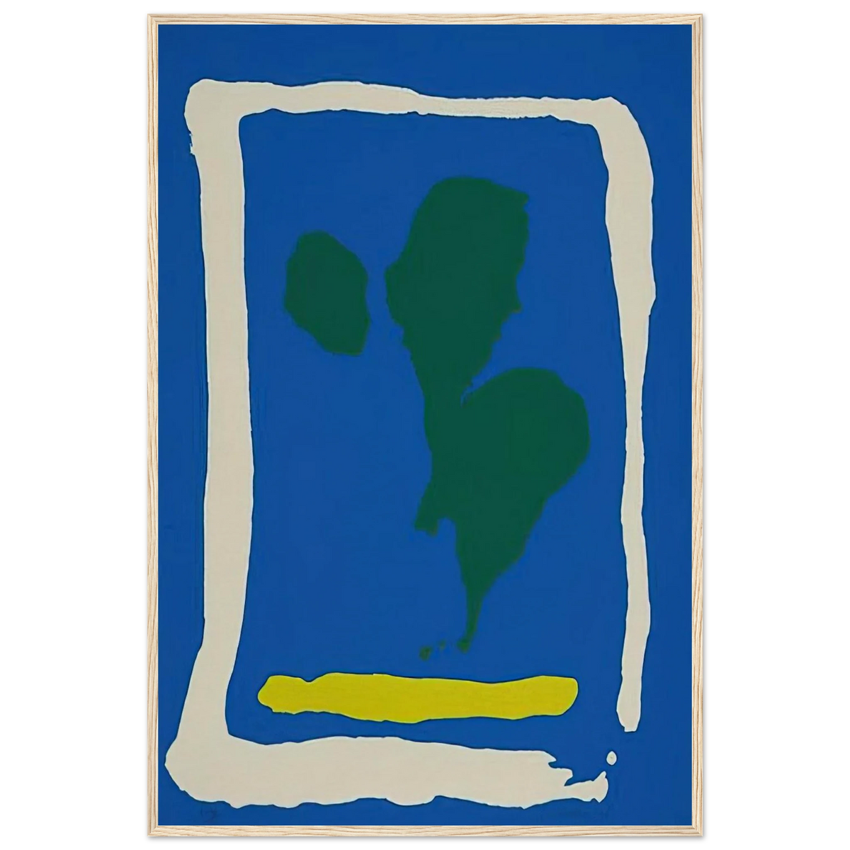 Air Frame - 1965 Framed Poster | Helen Frankenthaler Framed Prints Wall Art | Frankenthaler Helen