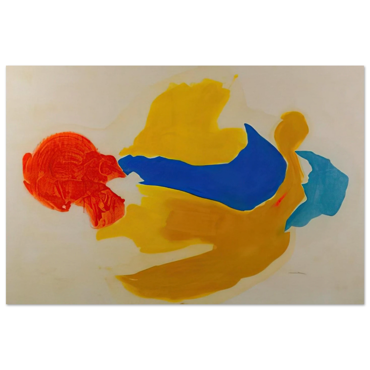 Blue Jay - 1963  United States Poster | Helen Frankenthaler Poster | Frankenthaler Helen