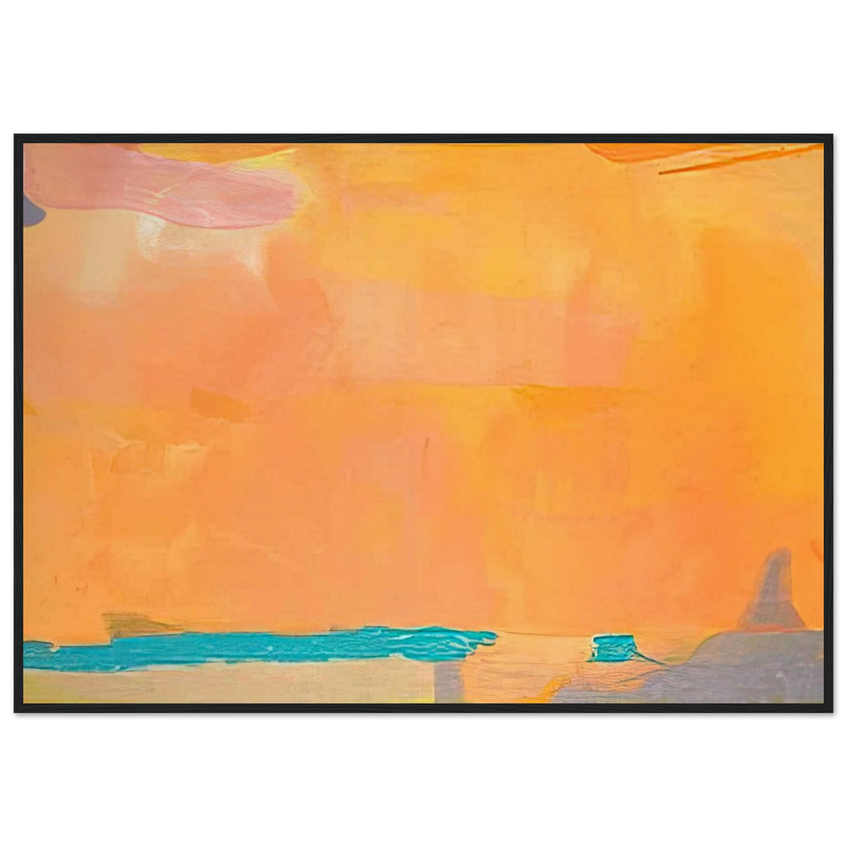 Royal Fireworks - 1975 Framed Poster | Helen Frankenthaler Framed Prints Wall Art | Frankenthaler Helen