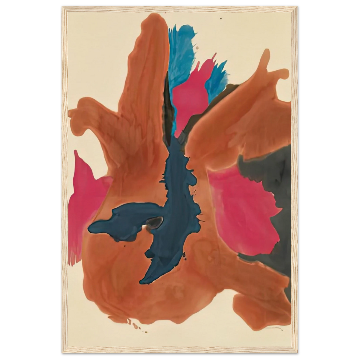 Pink Lady, 1963- Framed Poster | Helen Frankenthaler Framed Prints Wall Art | Frankenthaler Helen